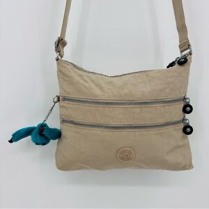Kipling Alvar Gorpcore Nylon Multi Zipper Marilyn the Monkey Crossbody Bag